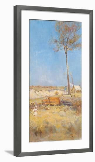 Under a Southern Sun (Timber Splitter's Camp)-Charles Conder-Framed Premium Giclee Print