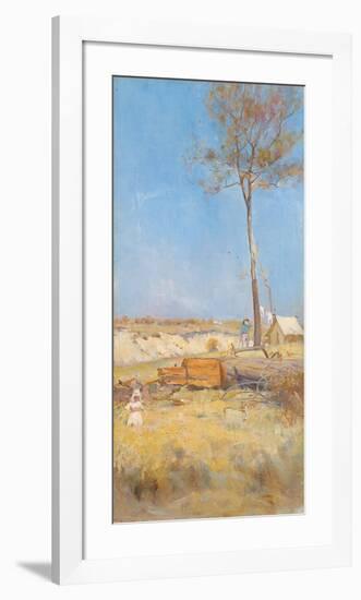 Under a Southern Sun (Timber Splitter's Camp)-Charles Conder-Framed Premium Giclee Print