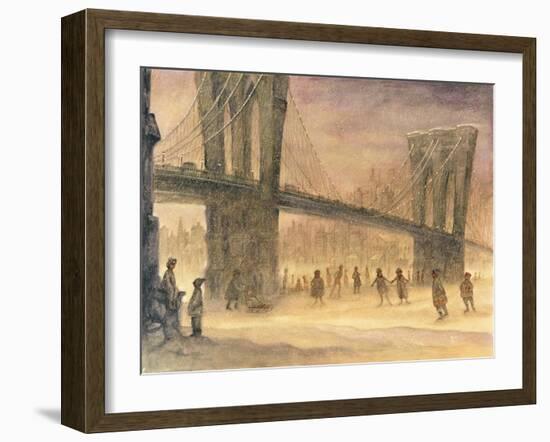 Under Bridge-Bill Bell-Framed Giclee Print