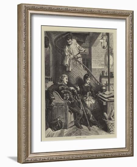 Under Fire-Sir Samuel Luke Fildes-Framed Giclee Print