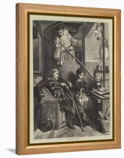 Under Fire-Sir Samuel Luke Fildes-Framed Premier Image Canvas