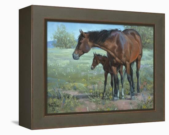 Under Mama's Watchful Eye-Jack Sorenson-Framed Stretched Canvas