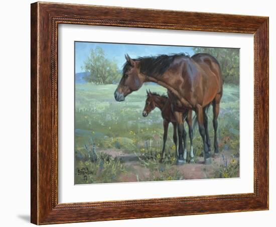 Under Mama's Watchful Eye-Jack Sorenson-Framed Art Print