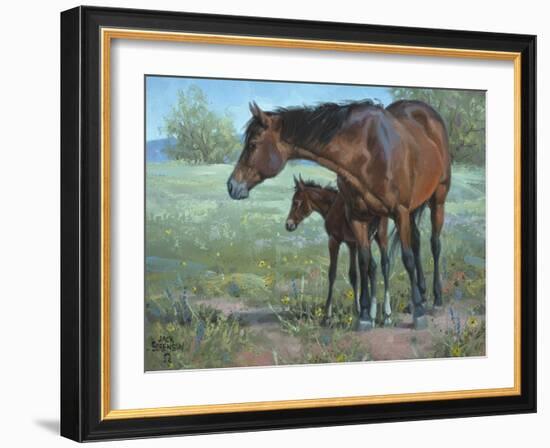 Under Mama's Watchful Eye-Jack Sorenson-Framed Art Print