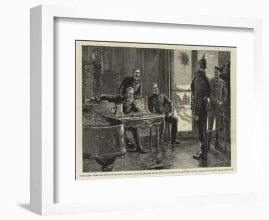 Under-Officer Schultz Had Entered the Apartment-Sydney Prior Hall-Framed Giclee Print