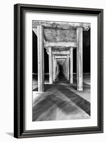 Under Scripps Pier-Lee Peterson-Framed Photo