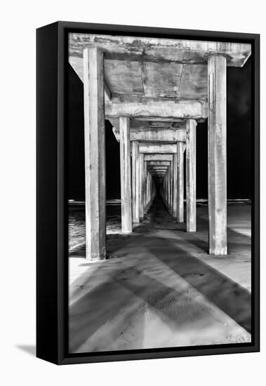 Under Scripps Pier-Lee Peterson-Framed Stretched Canvas