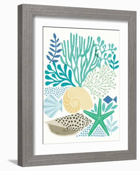 Under Sea Treasures V Sea Glass-Michael Mullan-Framed Art Print