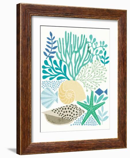 Under Sea Treasures V Sea Glass-Michael Mullan-Framed Art Print