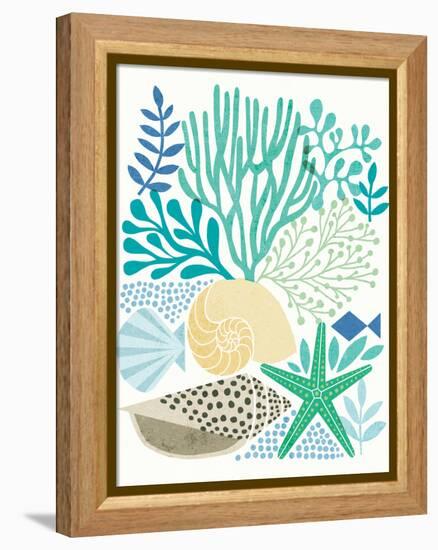 Under Sea Treasures V Sea Glass-Michael Mullan-Framed Stretched Canvas