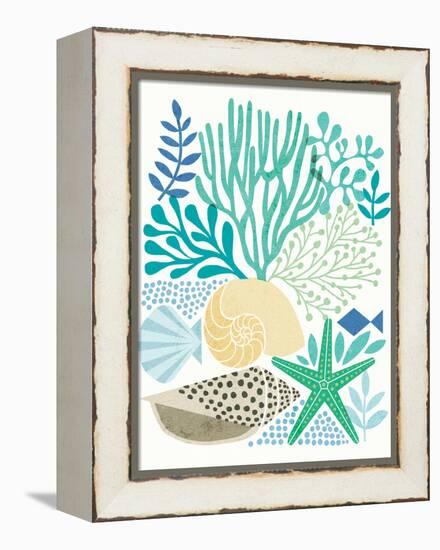 Under Sea Treasures V Sea Glass-Michael Mullan-Framed Stretched Canvas