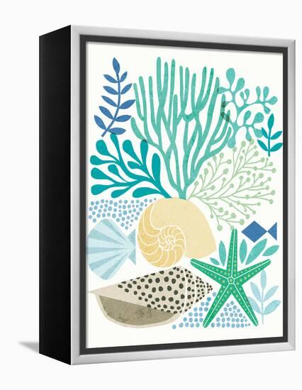 Under Sea Treasures V Sea Glass-Michael Mullan-Framed Stretched Canvas