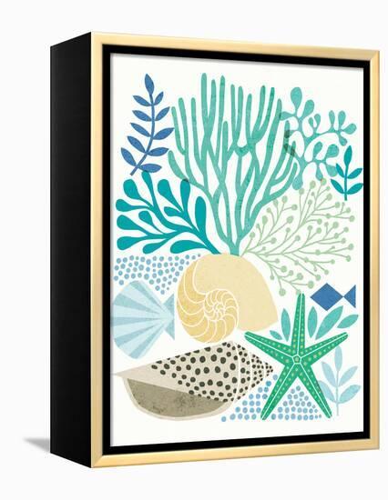 Under Sea Treasures V Sea Glass-Michael Mullan-Framed Stretched Canvas