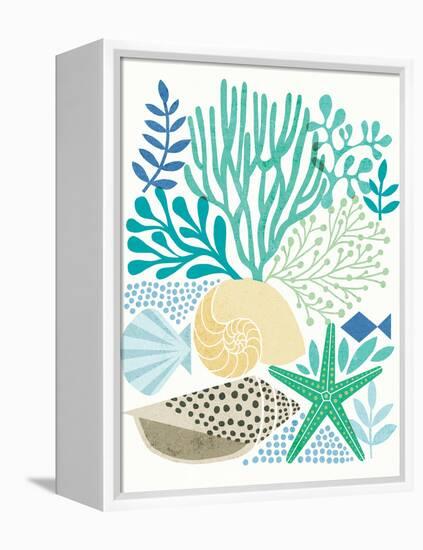 Under Sea Treasures V Sea Glass-Michael Mullan-Framed Stretched Canvas