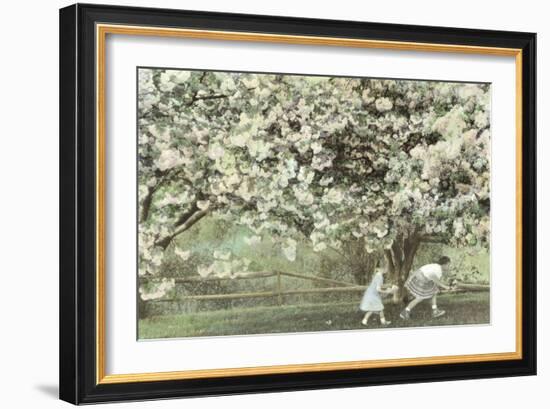 Under the Apple Blossom Tree-Betsy Cameron-Framed Art Print
