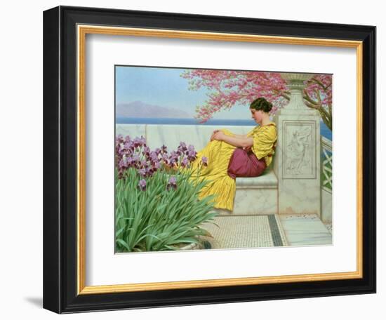 Under the Blossom that Hangs on the Bough, 1917-John William Godward-Framed Giclee Print