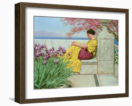 Under the Blossom that Hangs on the Bough, 1917-John William Godward-Framed Giclee Print