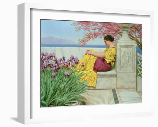 Under the Blossom that Hangs on the Bough, 1917-John William Godward-Framed Giclee Print
