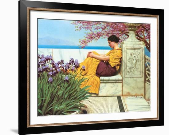 Under The Blossom That Hangs On The Bough, c.1917-John William Godward-Framed Art Print