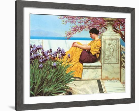 Under The Blossom That Hangs On The Bough, c.1917-John William Godward-Framed Art Print