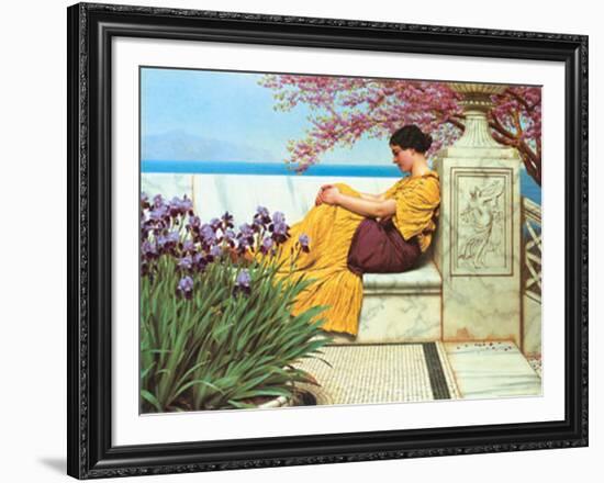 Under The Blossom That Hangs On The Bough, c.1917-John William Godward-Framed Art Print