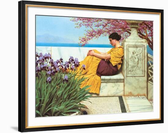 Under The Blossom That Hangs On The Bough, c.1917-John William Godward-Framed Art Print