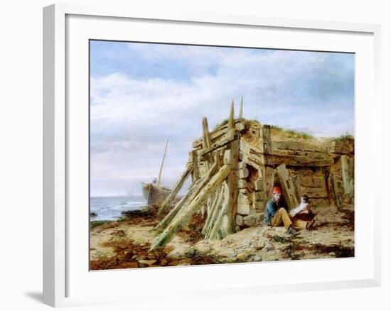 Under the Breakwater, C.1863-Charles Napier Hemy-Framed Giclee Print