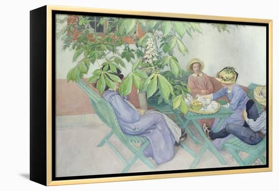 Under the Chestnut Tree, 1912-Carl Larsson-Framed Premier Image Canvas