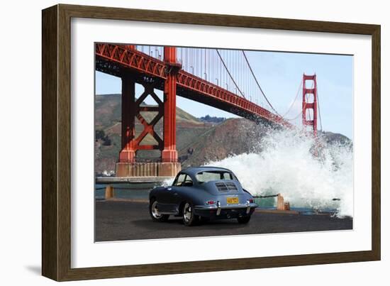 Under the Golden Gate Bridge, San Francisco-Gasoline Images-Framed Giclee Print