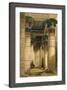 Under the Grand Portico, Philae-David Roberts-Framed Giclee Print