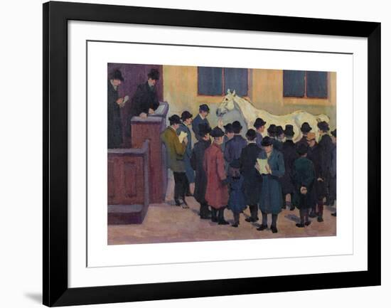 Under the Hammer c.1913-Robert Polhill Bevan-Framed Premium Giclee Print