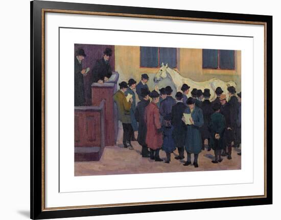 Under the Hammer c.1913-Robert Polhill Bevan-Framed Premium Giclee Print