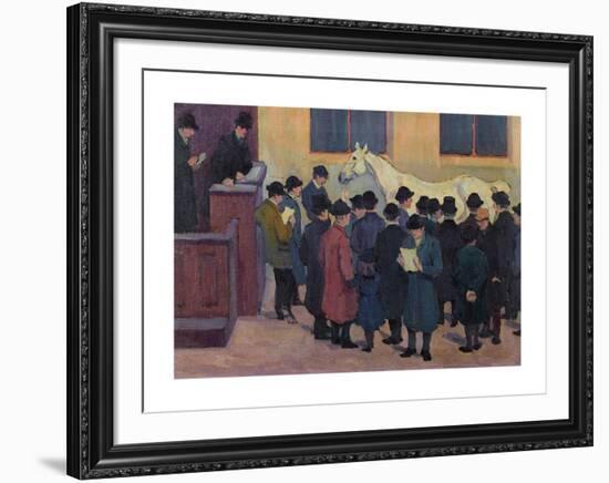 Under the Hammer c.1913-Robert Polhill Bevan-Framed Premium Giclee Print