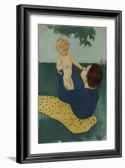 Under the Horse Chestnut Tree, 1896-7-Mary Cassatt-Framed Giclee Print