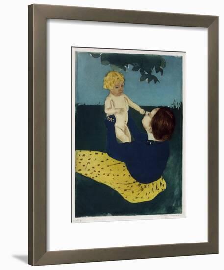 Under the Horse Chestnut Tree, C1898-Mary Cassatt-Framed Giclee Print