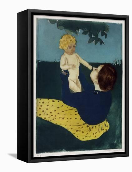 Under the Horse Chestnut Tree, C1898-Mary Cassatt-Framed Premier Image Canvas