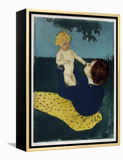 Under the Horse Chestnut Tree, C1898-Mary Cassatt-Framed Premier Image Canvas