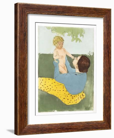 Under the Horse-Chestnut Tree-Mary Cassatt-Framed Giclee Print