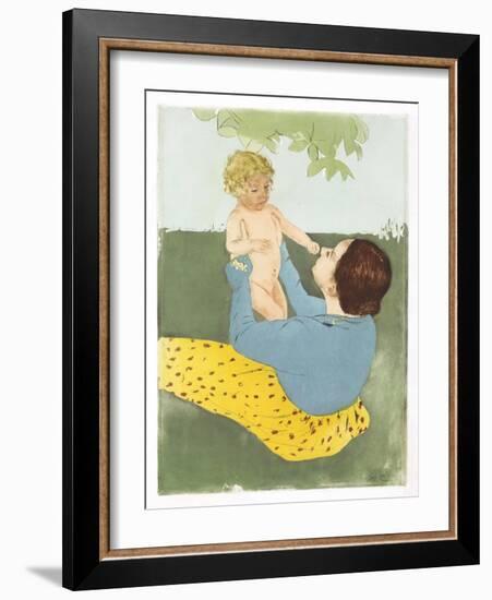 Under the Horse-Chestnut Tree-Mary Cassatt-Framed Giclee Print