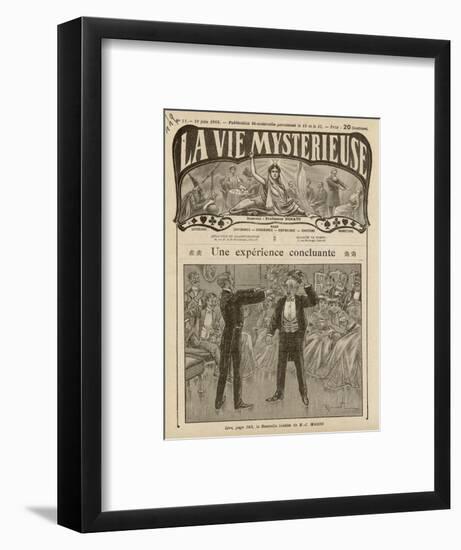 Under the Influence of a Hypnotist a Respectable Frenchman Removes His Toupee-null-Framed Art Print