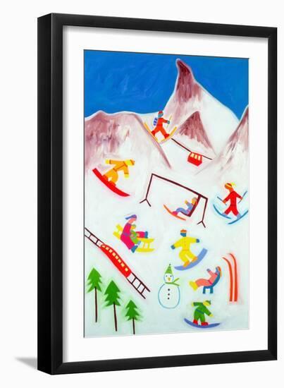 Under the Matterhorn, 2001 (Oil on Linen)-Cristina Rodriguez-Framed Giclee Print