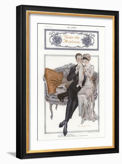 Under the Mistletoe-null-Framed Giclee Print