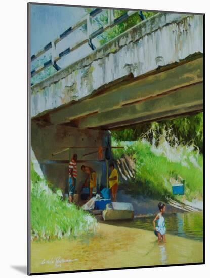Under the Old Bridge-Colin Bootman-Mounted Giclee Print