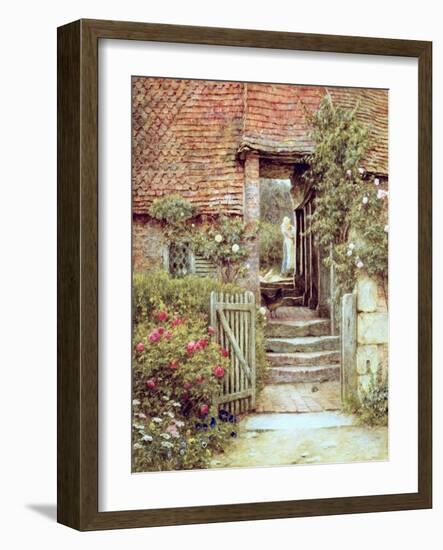 Under the Old Malthouse, Hambledon, Surrey-Helen Allingham-Framed Giclee Print