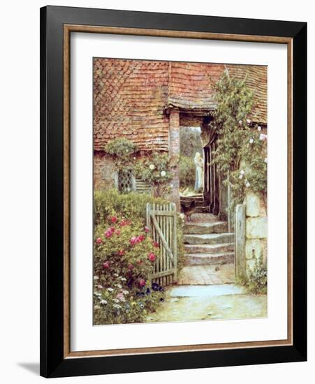 Under the Old Malthouse, Hambledon, Surrey-Helen Allingham-Framed Giclee Print