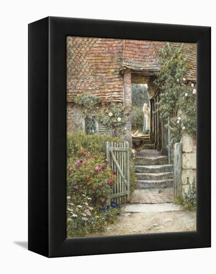 Under the Old Malthouse, Hambledon, Surrey-Helen Allingham-Framed Premier Image Canvas