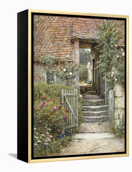 Under the Old Malthouse, Hambledon, Surrey-Helen Allingham-Framed Premier Image Canvas