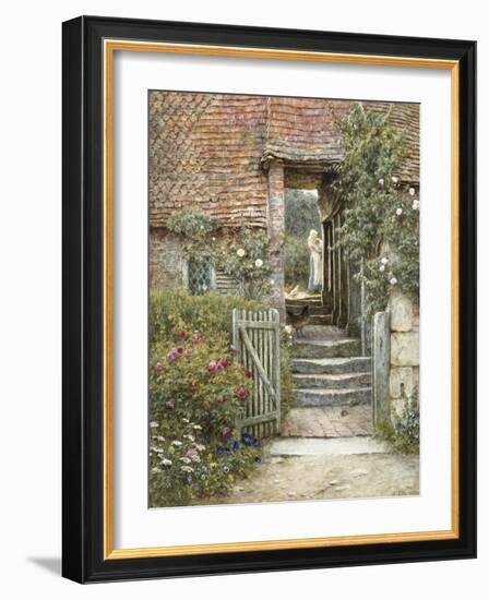 Under the Old Malthouse, Hambledon, Surrey-Helen Allingham-Framed Giclee Print