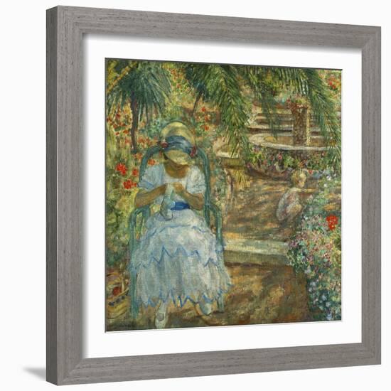 Under the Palm Trees; Sous les Palmiers-Henri Lebasque-Framed Giclee Print