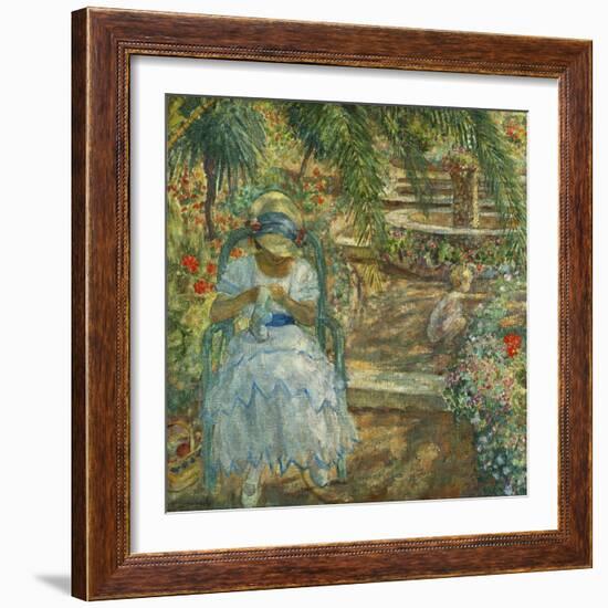 Under the Palm Trees; Sous les Palmiers-Henri Lebasque-Framed Giclee Print